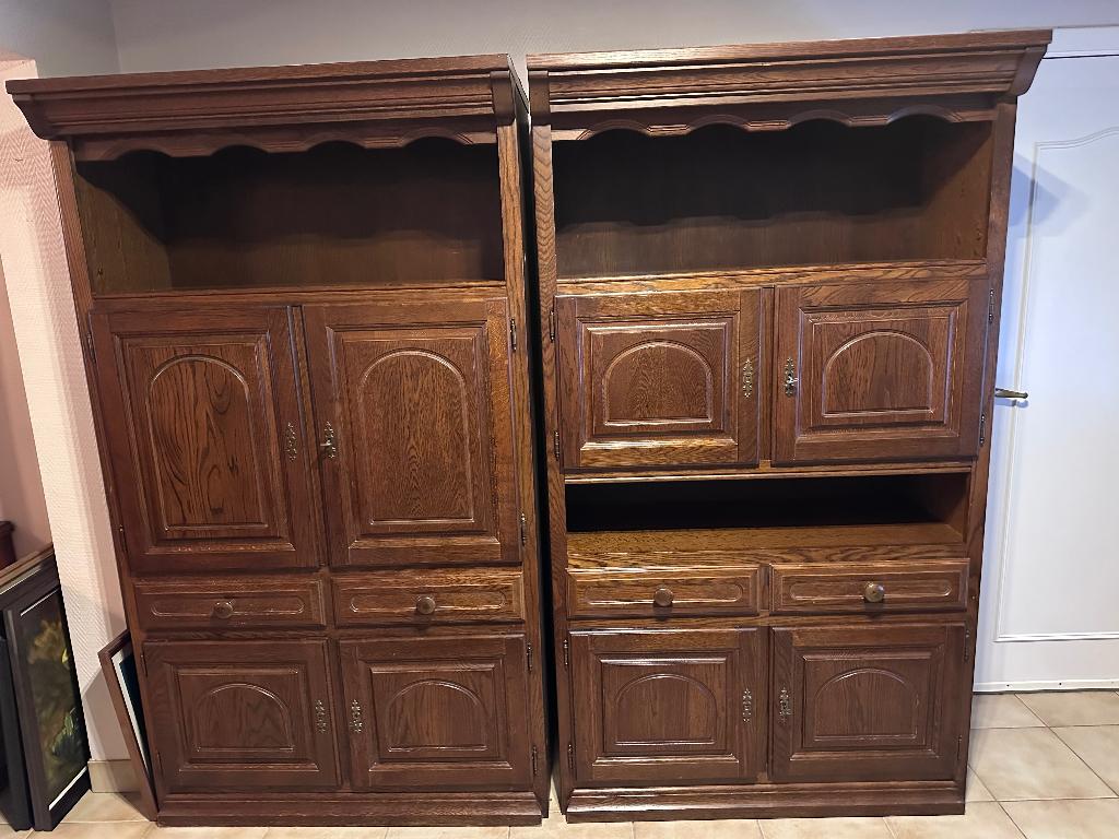 Armoire murale Total, Avec tablette(s), 200 à 250 cm, Comme neuf, Chêne