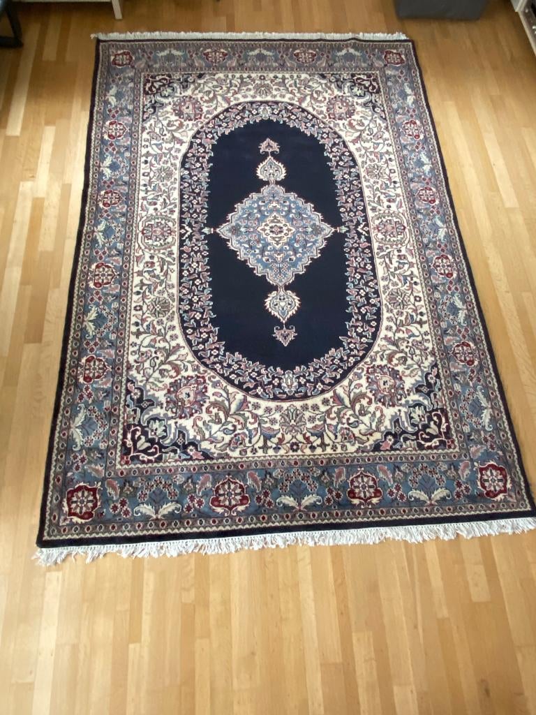 Echt Indiaas-Perzisch tapijt, Huis en Inrichting, Stoffering | Tapijten en Vloerkleden, Ophalen, Grijs, 150 tot 200 cm, 200 cm of meer