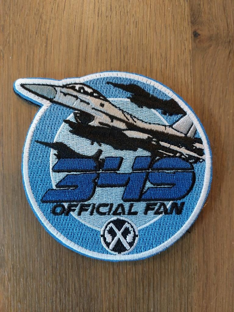 Patch Belgian Air Force 349 Squadron official fan, Verzamelen, Verzenden, Luchtmacht, Embleem of Badge