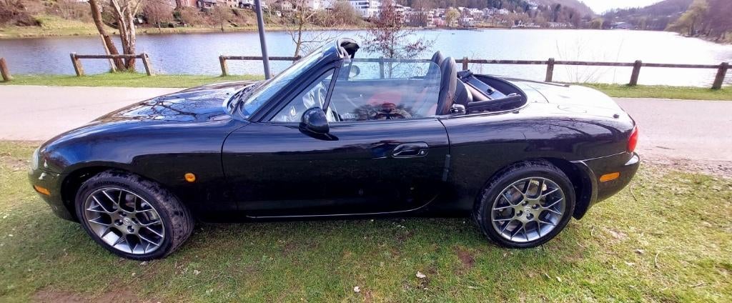 Mazda MX-5 2004 49000kms, Auto's, 188 g/km, Achterwielaandrijving, Zwart, Cabriolet