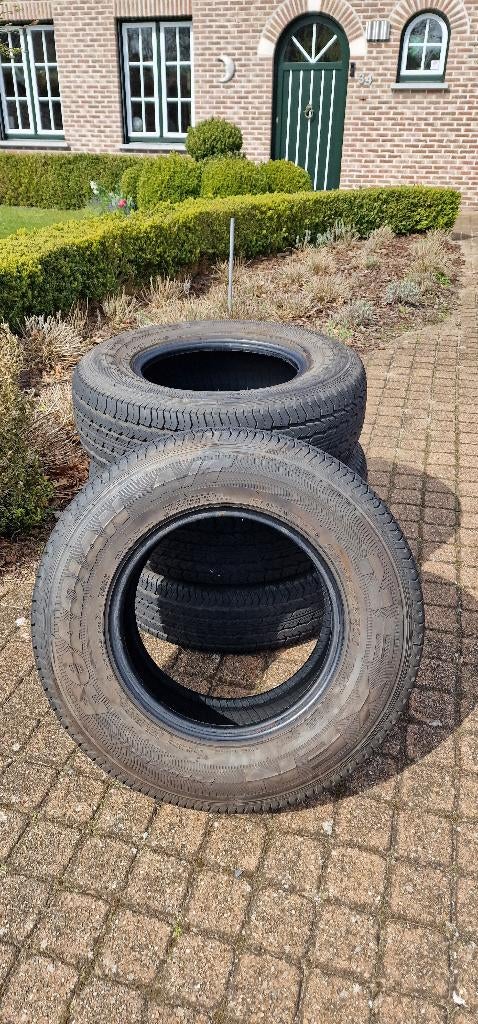4x Nexen Roadian zomerbanden 225/75/15, ruim profiel +- 7mm, Ophalen, Gebruikt, 15 inch, Band(en)