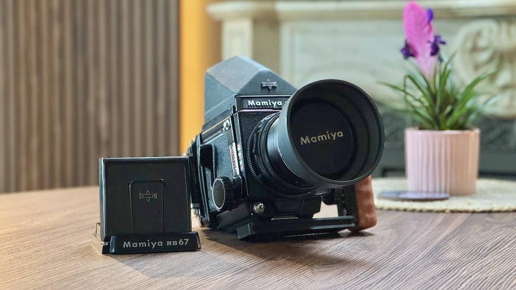 Mamiya RB67 Pro S + 127mm f/3.8 lens, Audio, Tv en Foto, Fotocamera's Analoog, Gebruikt, Spiegelreflex, Overige Merken, Ophalen