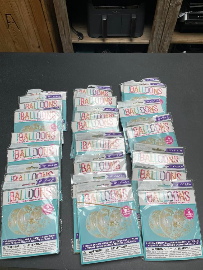 22 paquets de 6 ballons, Enlèvement