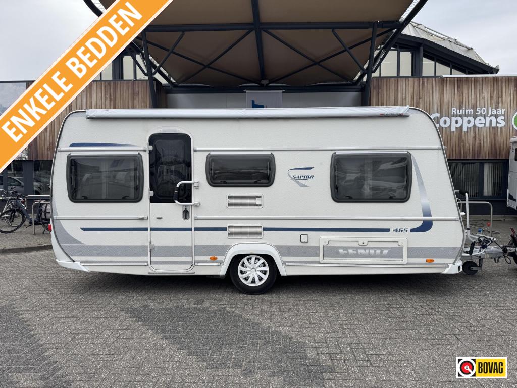 Fendt Saphir 465 TG 2013 MOVER + UNICO!, Caravans en Kamperen, Caravans, Rondzit, Schokbreker, Fendt, 1250 - 1500 kg