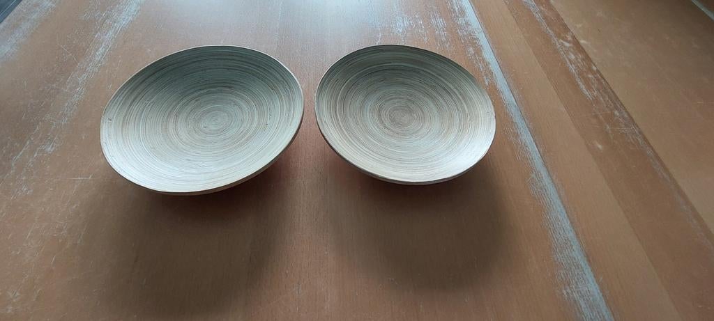 Houten schaaltjes (diameter 20cm), Ophalen of Verzenden