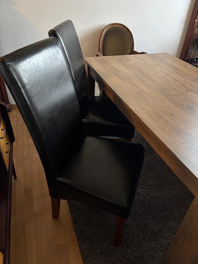 4 chaises Bakkely, Maison & Meubles, Chaises, Enlèvement, Utilisé, Bois, Quatre