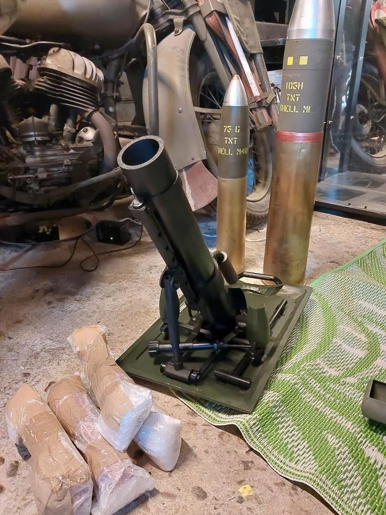 Duitse 5 cm mortier reproductie, Verzamelen, Militaria | Tweede Wereldoorlog, Ophalen of Verzenden, Landmacht, Overige typen