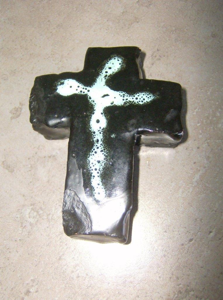 Keramisch modernistisch kruisbeeld van Piet Lemahieu -  PLEM, Ophalen of Verzenden