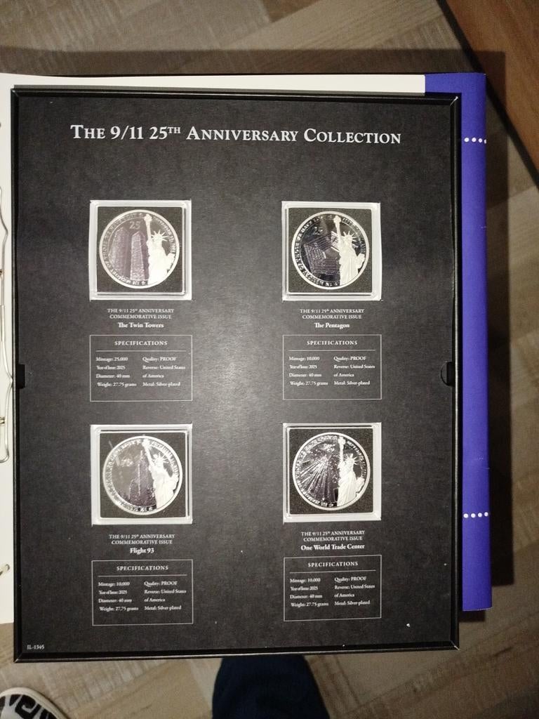 Pièces commémoratives du 11 septembre, Enlèvement