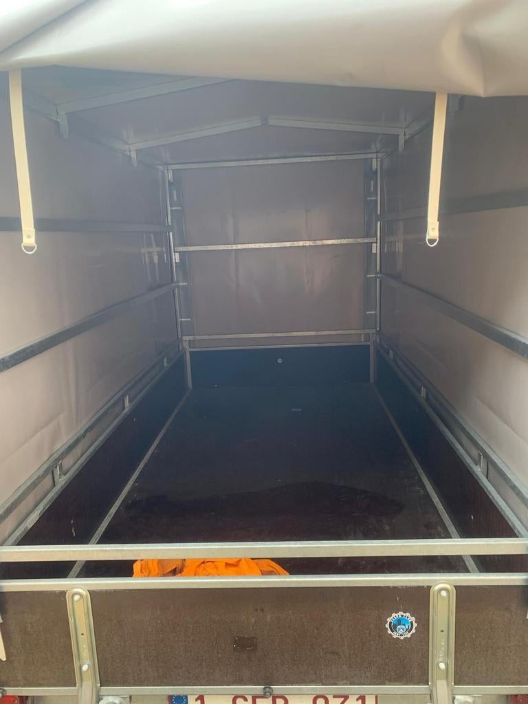 aanhanger met 2 asse, Auto diversen, Aanhangers en Bagagewagens, Ophalen, Zo goed als nieuw