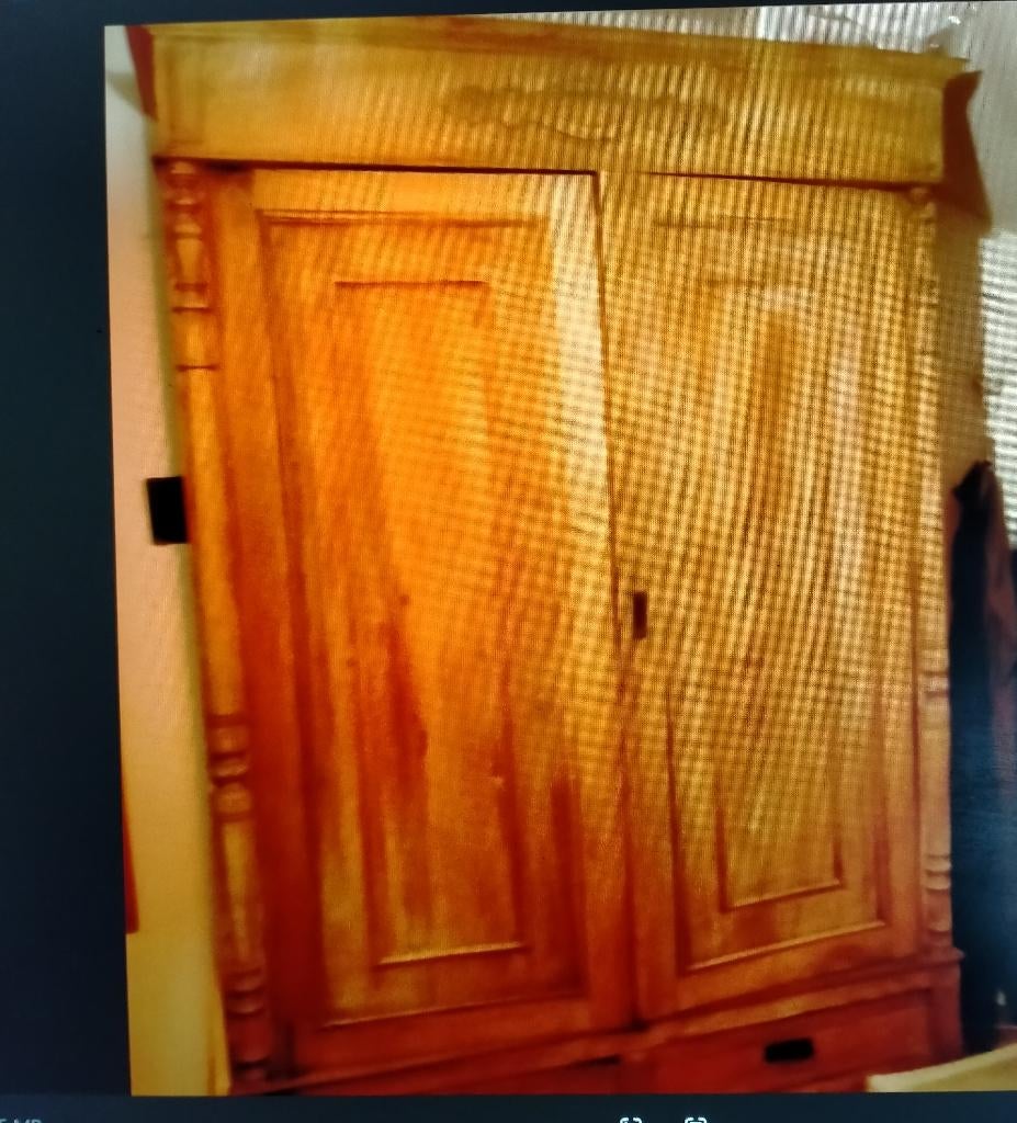 Kast Europese Eik, Ophalen, Gebruikt, Eikenhout, Met plank(en)