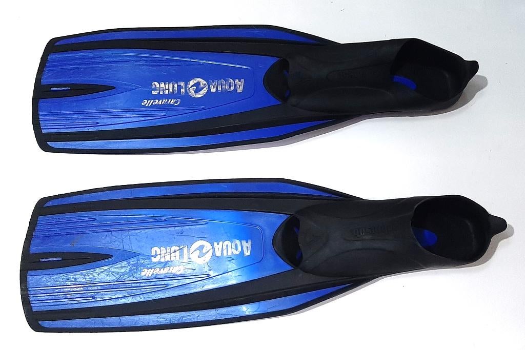 Zwemvliezen blauw - Aqualung Caravelle - maat 46/47, Watersport en Boten, Duiken, Gebruikt, Zwem- of Duikvliezen, Ophalen