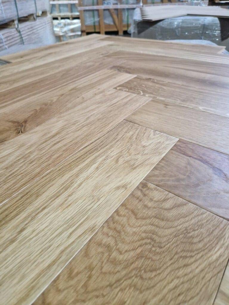 SCHERP AFGEPRIJSD! EIKEN VISGRAAT PARKET, Ophalen, Nieuw, Hout