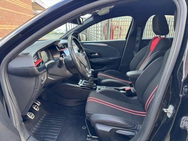 Opel Corsa "GS-line" Car-play/camera/sport/euro6d/LED/2021, Auto's, Opel, Voorwielaandrijving, 1199 cc, Leder en Stof, Zwart