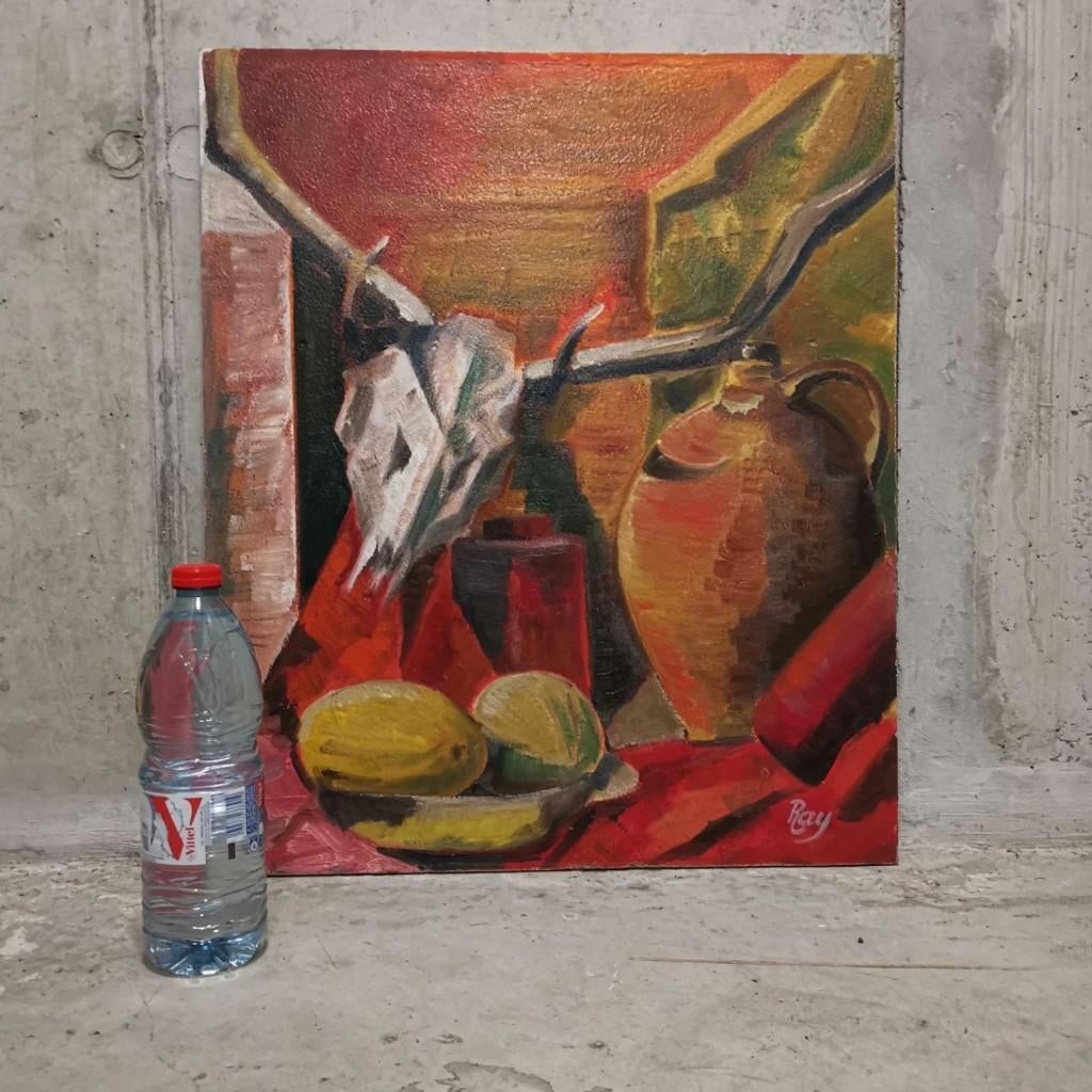 Vanitasstilleven met hertenschedel - Ray, Ophalen