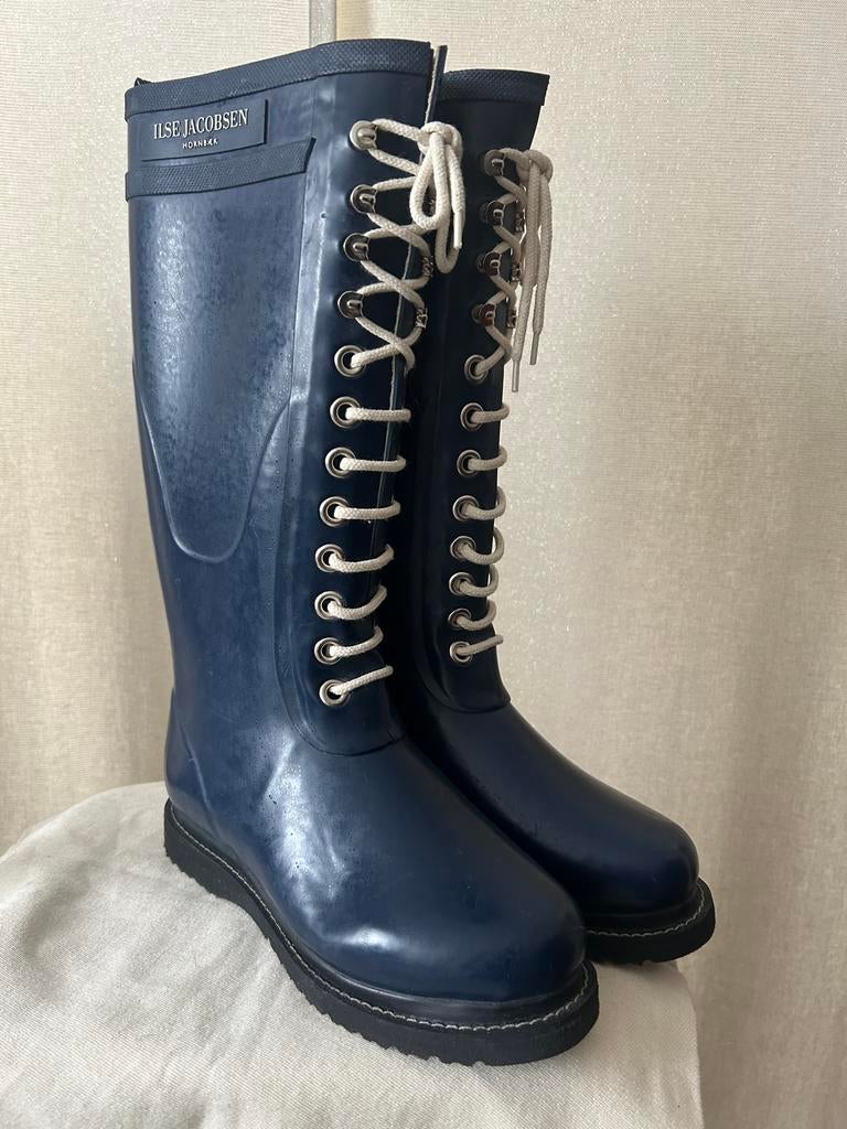 Ilse Jacobsen Rub 1 hoge rubberen laarzen marine 36, Kleding | Dames, Blauw, Nieuw, Ophalen of Verzenden, Regenlaarzen