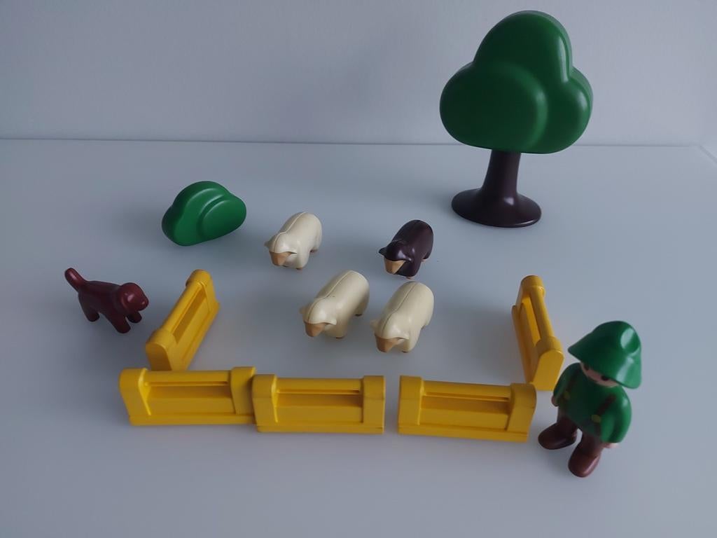 Playmobil 123 herder met schapen en hond, Ophalen of Verzenden, Zo goed als nieuw