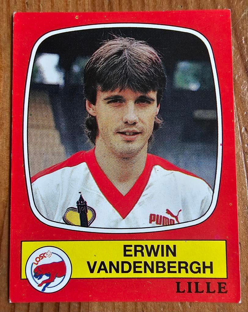 Panini Football 87 #110 Erwin Vandenbergh Lille Frankrijk!, Ophalen of Verzenden, Zo goed als nieuw, Sticker