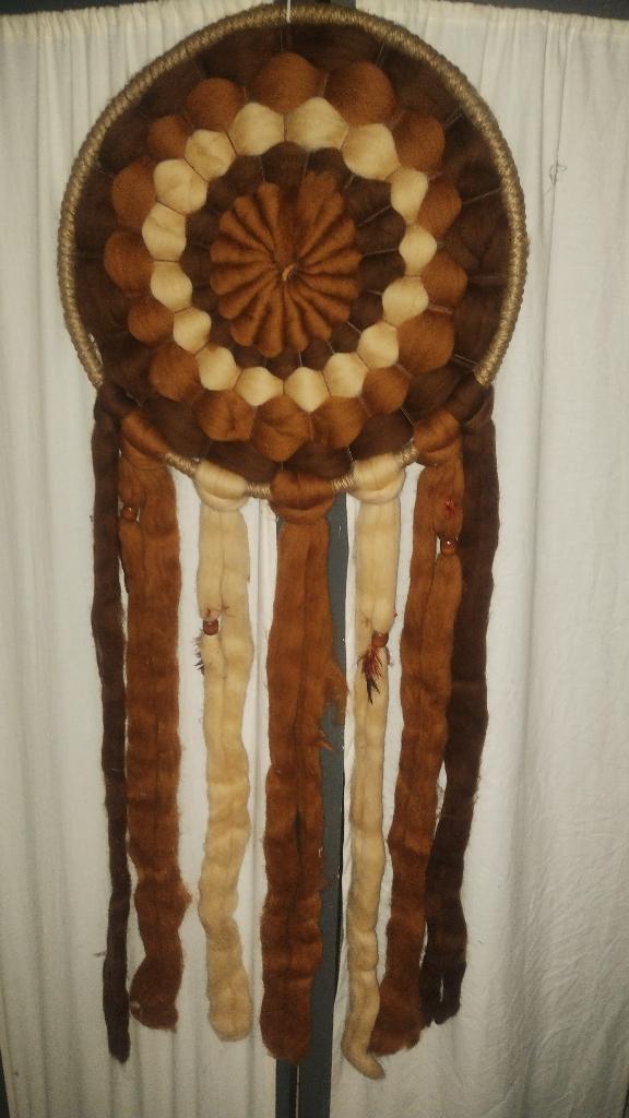 Mandala d’indien Navajo, fabriqué à la main ; suite de décès, Antiquités & Art, Enlèvement ou Envoi