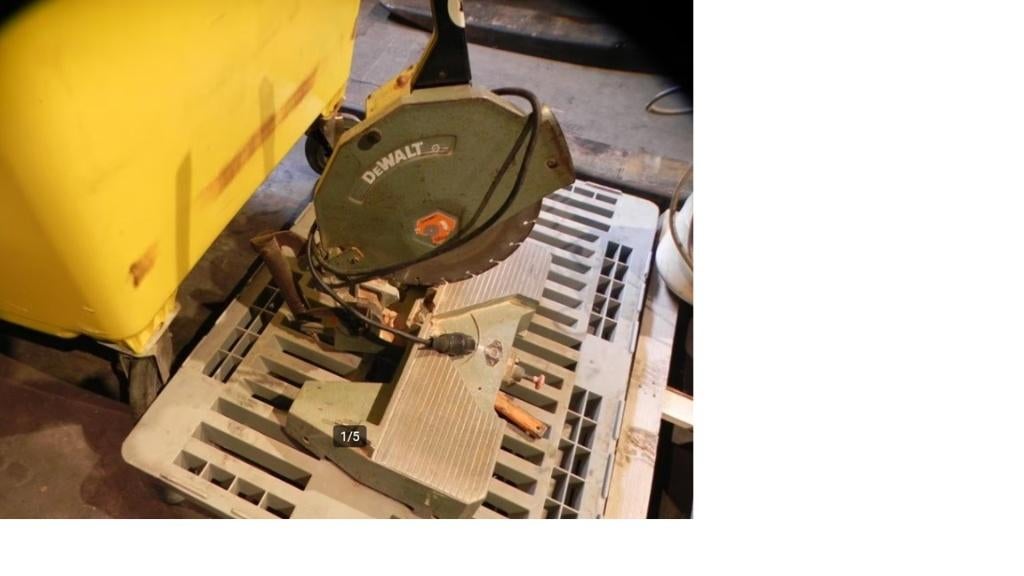 Steen afkortzaag Dewalt met diamant blad Ø 30 cm, Doe-het-zelf en Bouw, Ophalen, Gebruikt, Bakstenen