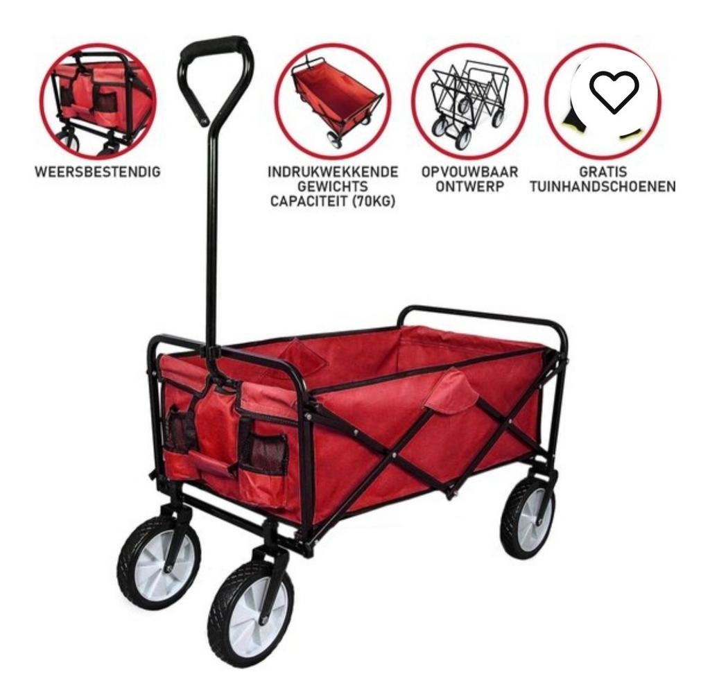 Bolderkar inklapbare camping festival strand kar, Ophalen