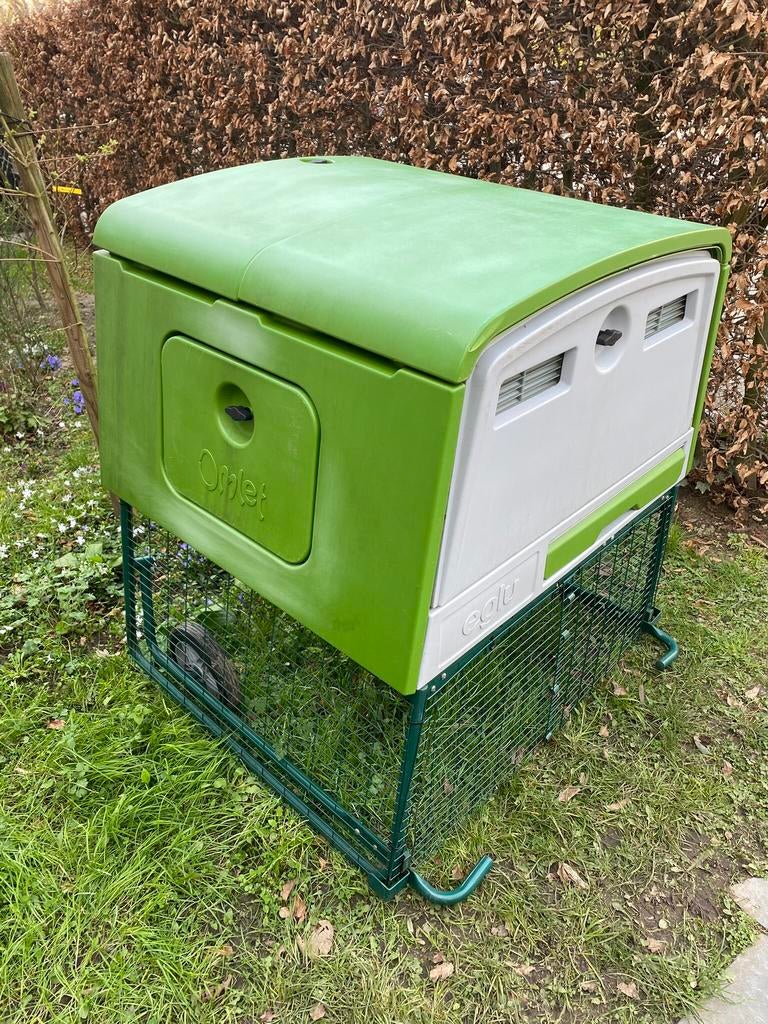 Omlet Eglu Cube + extra fence + voeder- en waterbak, Dieren en Toebehoren, Pluimvee | Toebehoren, Ophalen, Zo goed als nieuw, Kippenhok of Kippenren