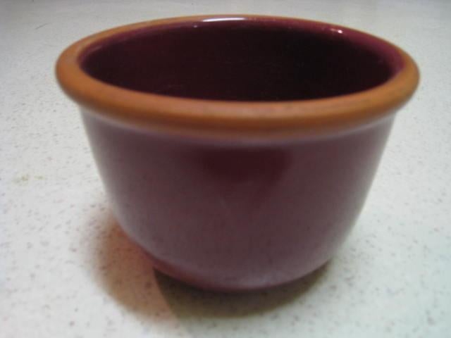 Bloempot paars buiten, H11cm x D15cm, geglazuurd binnen !!, Tuin en Terras, Ophalen, Binnen