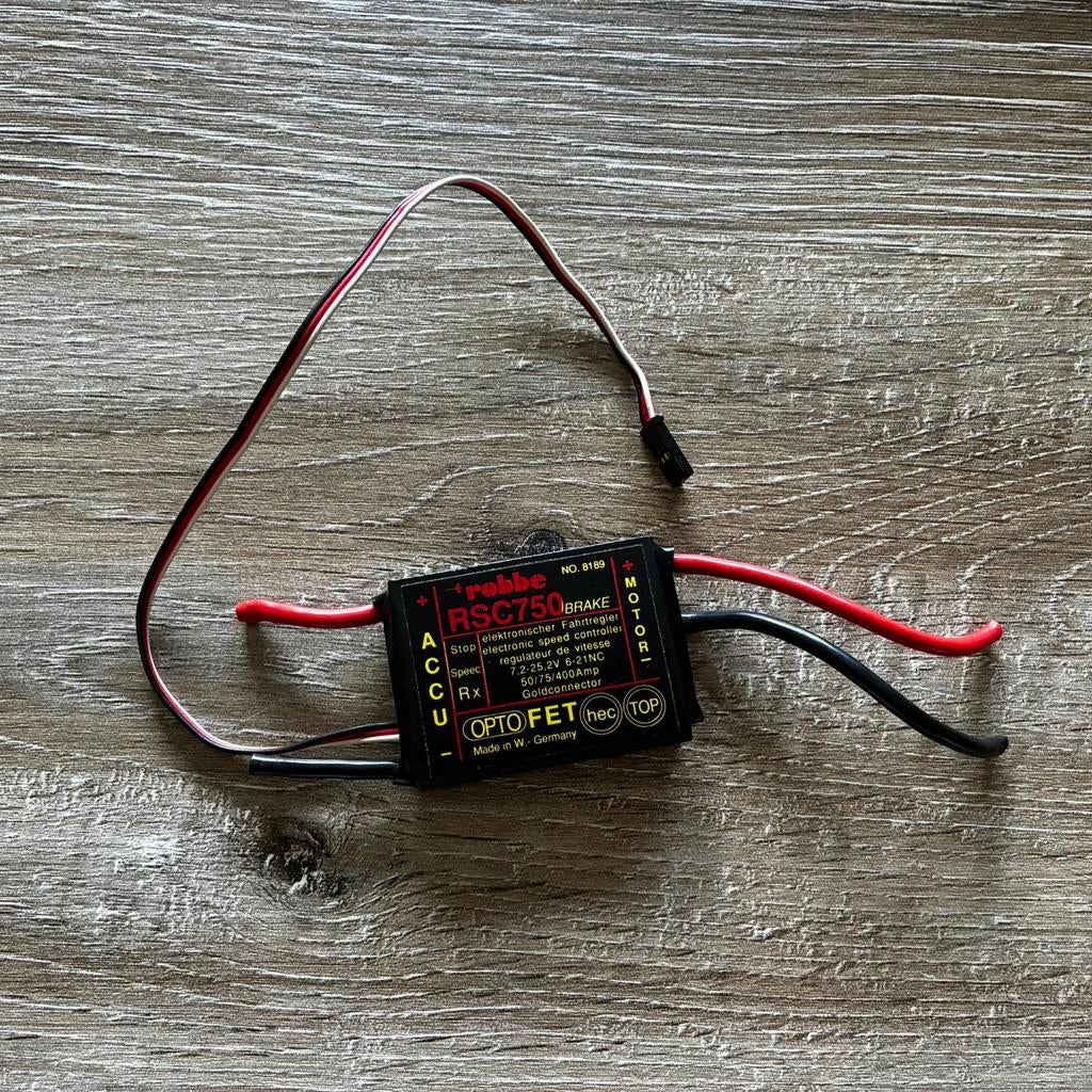 Robbe RSC750 snelheidsregelaar, Hobby en Vrije tijd, Ophalen of Verzenden, Zo goed als nieuw
