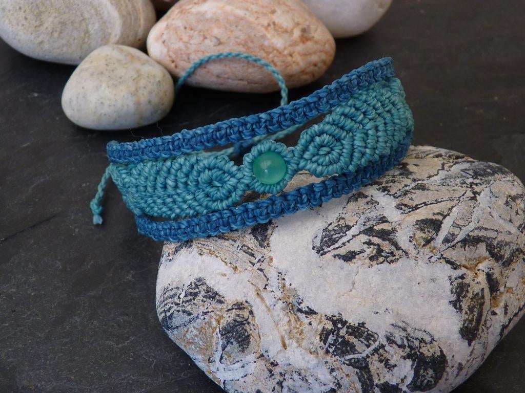 Macramé armband, Ophalen of Verzenden, Nieuw, Overige kleuren, Overige materialen
