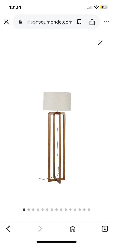 Staanlamp van Maison du monde, Enlèvement, Comme neuf