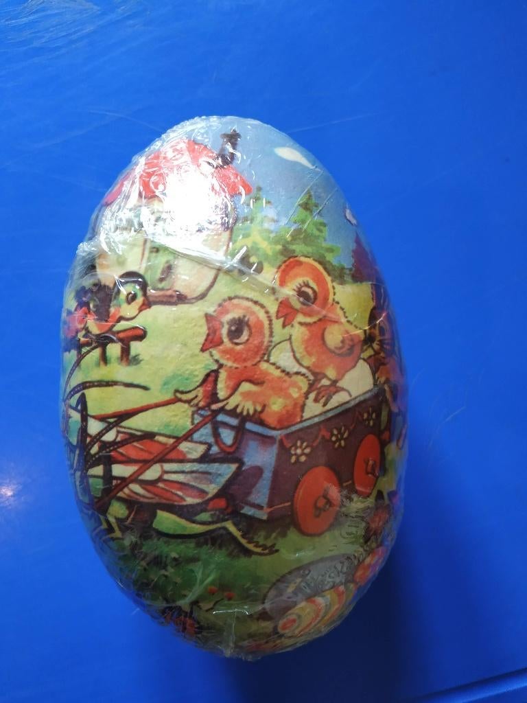 paasei in karton nog nieuw in blister, 21cm, Divers, Pâques, Neuf, Enlèvement ou Envoi