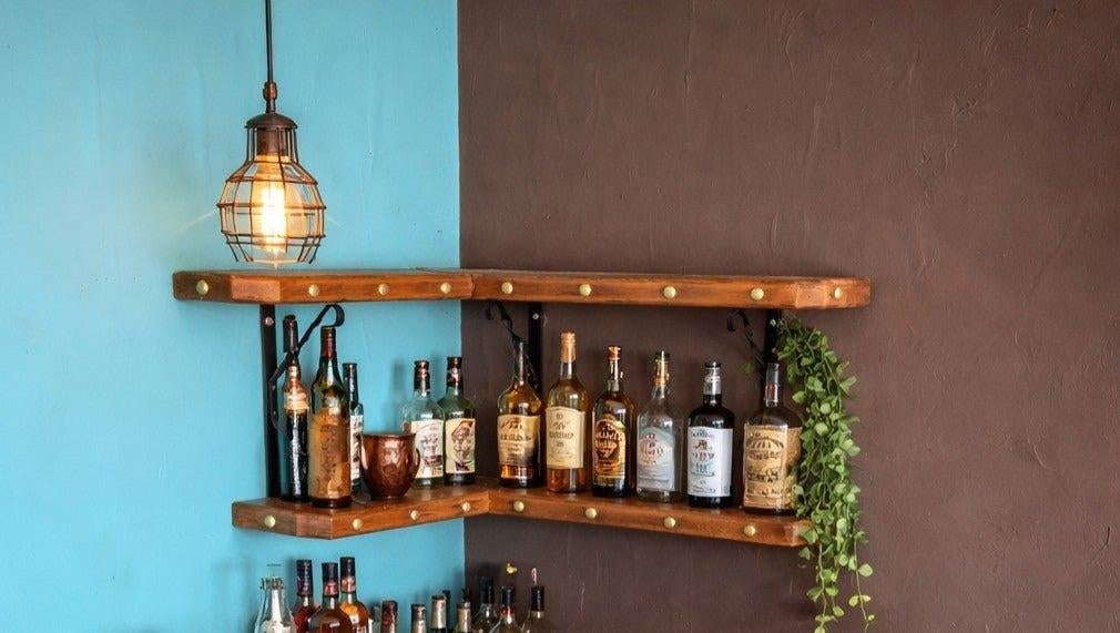 Étagère pour bar, Huis en Inrichting, Woonaccessoires | Etagères, Gebruikt, Ophalen