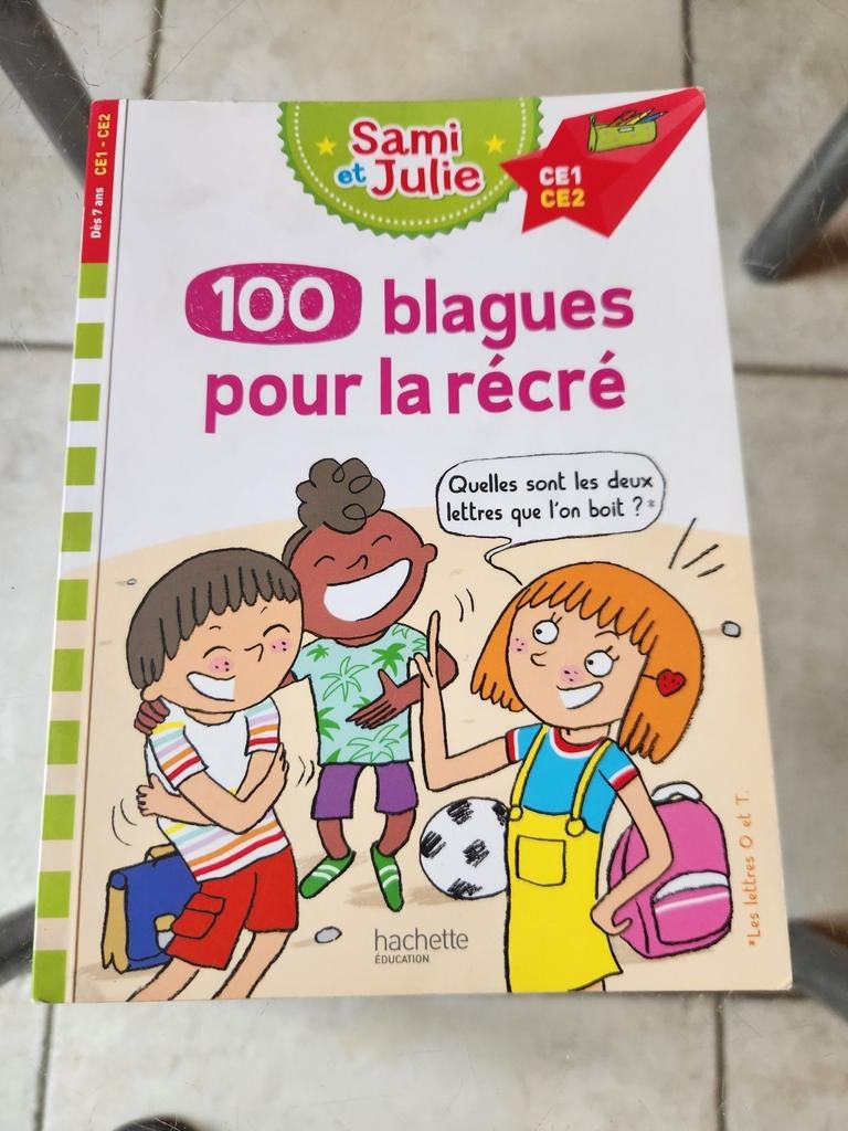 Livre "Sami et Julie:100 blagues pour la récré", Livres, Enlèvement ou Envoi, Fiction général, Hachette, Utilisé