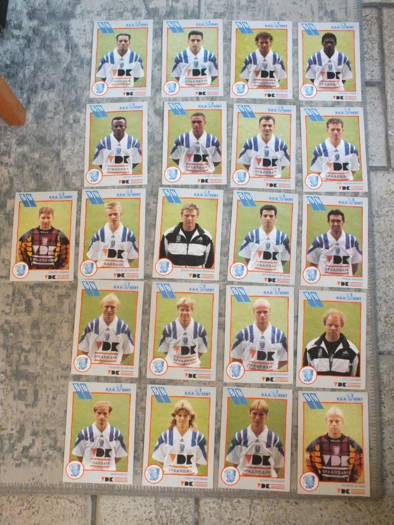 fotokaarten kaa gent seizoen 1995-1996, Verzamelen, Ophalen of Verzenden, Zo goed als nieuw, Spelerskaart