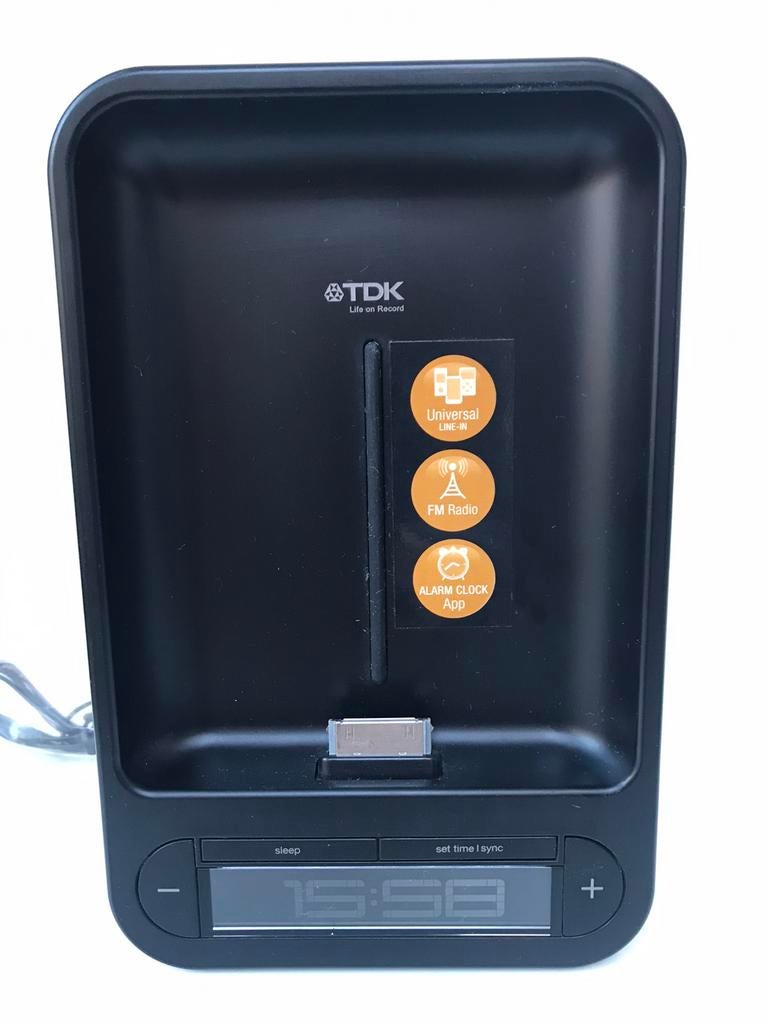 TDK Space saving Alarm Clock. TAC4221, Elektronische apparatuur, Wekkers, Ophalen, Zo goed als nieuw, Digitaal