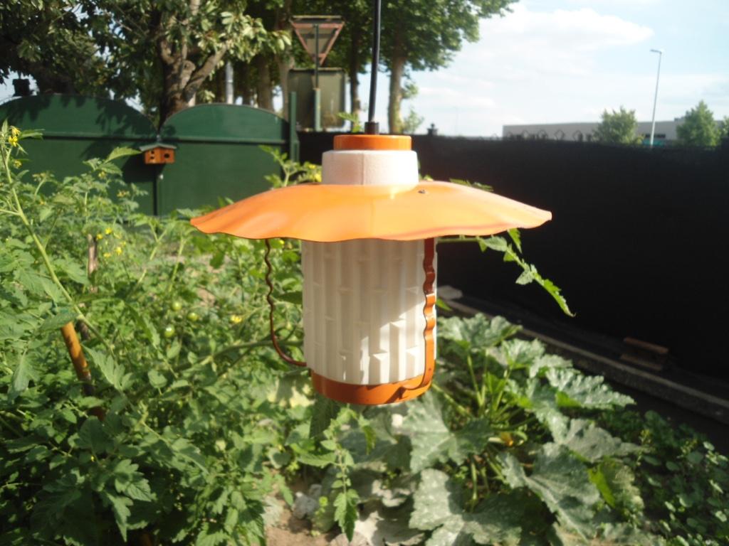 Ancienne Suspension Année 70 Métal et Verre Très bon état, Enlèvement ou Envoi