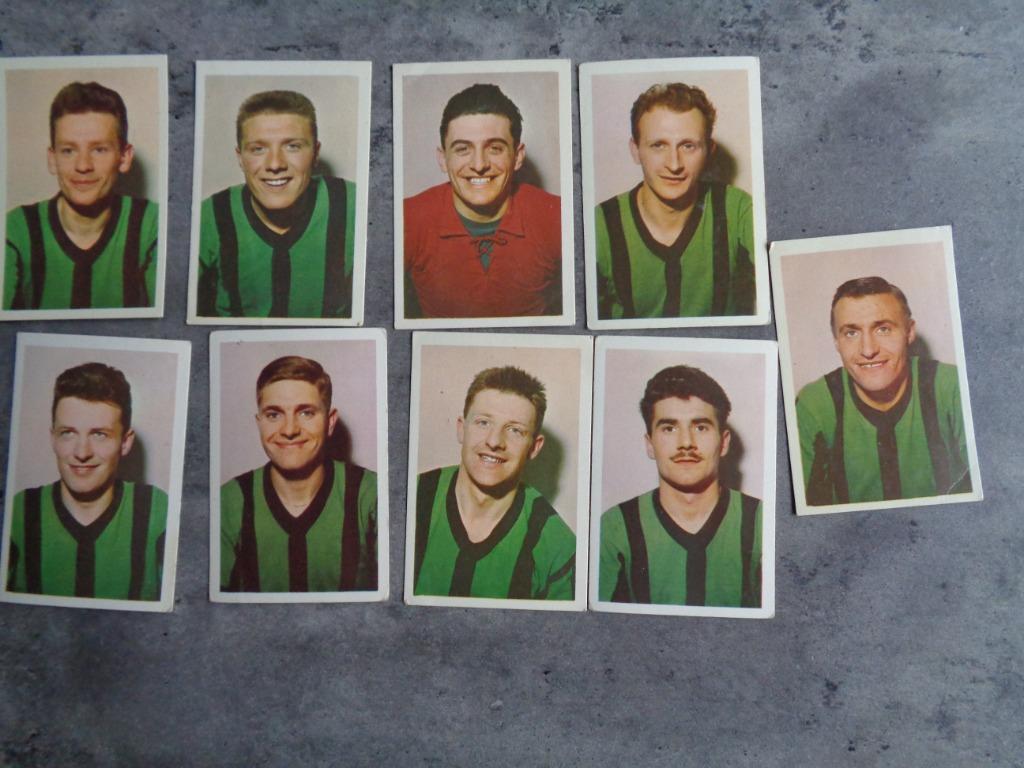 CARTES DE FOOTBALL CERCLE BRUGGE 9X MAPLE LEAF GUM, Envoi, Comme neuf