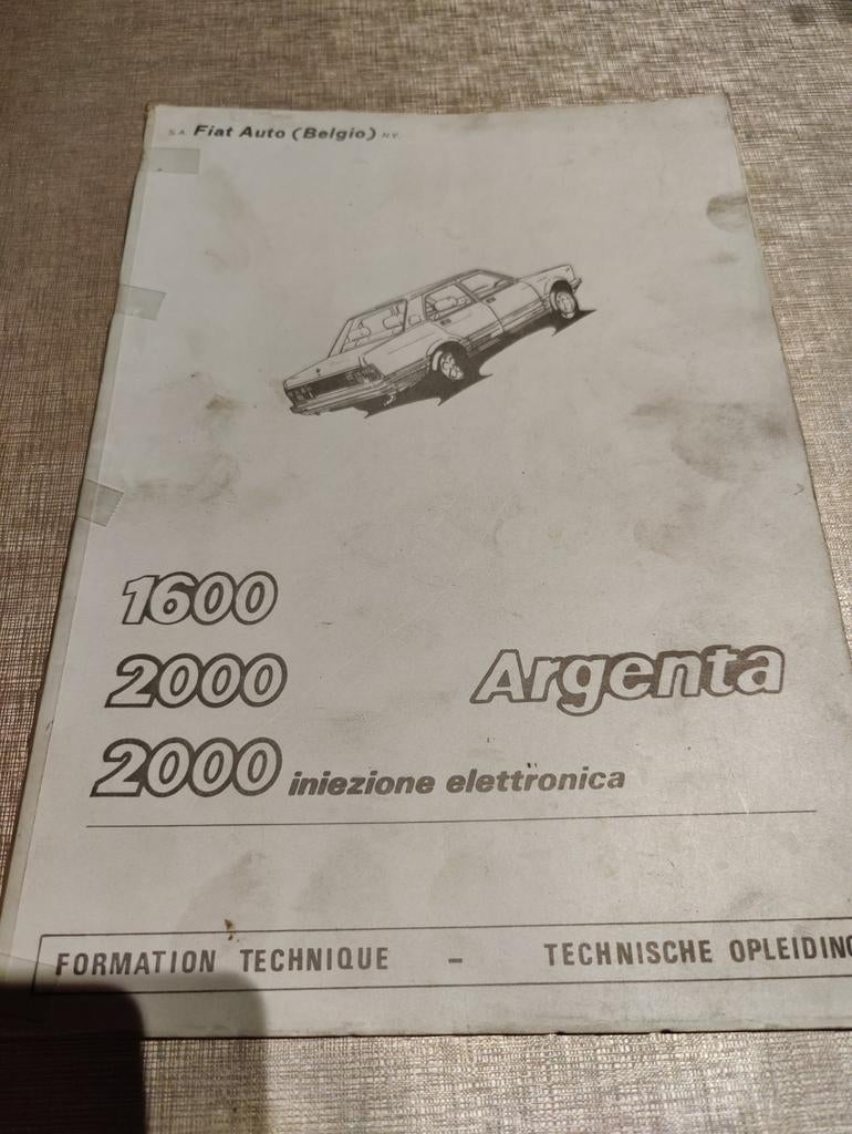 FIAT Argenta technische documentatie, Enlèvement ou Envoi, Utilisé