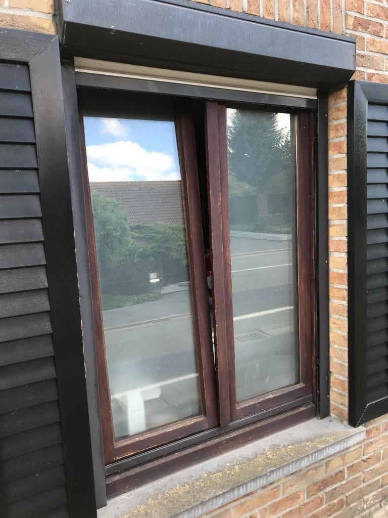 Houten vensters, Ophalen of Verzenden, Zo goed als nieuw