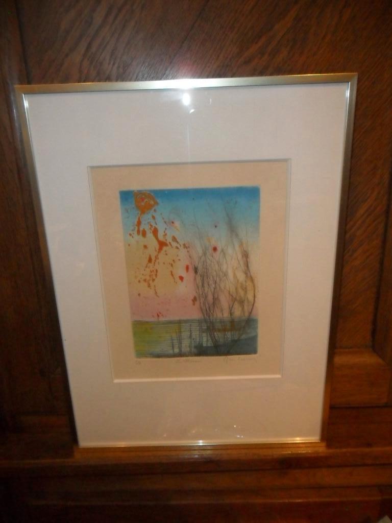 Eau Forte de Carcan René (St Josse 1925- Etterbeek1993), Antiquités & Art, Enlèvement ou Envoi