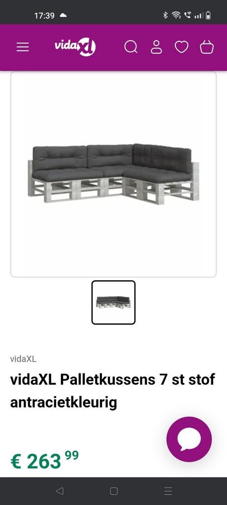 Volledige set palletkussens, Ophalen, Zo goed als nieuw