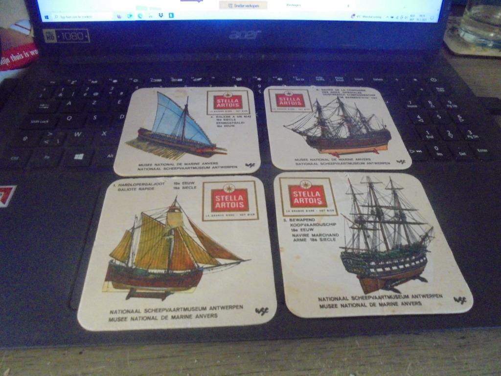 Nationaal scheepvaartmuseum Antwerpen, Ophalen of Verzenden, Gebruikt, Viltje(s), Stella Artois
