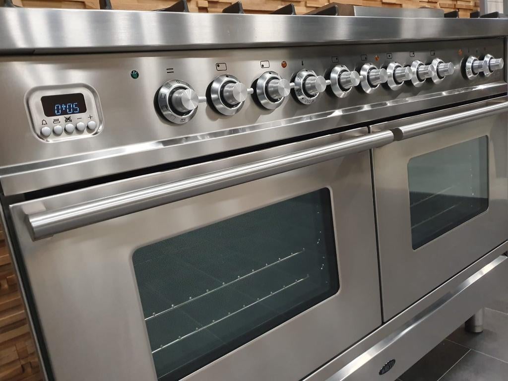 🔥 Réchaud Boretti de luxe 120cm en acier inoxydable 2 fours, Electroménager, Gaz, Classe énergétique A ou plus économe, Enlèvement ou Envoi