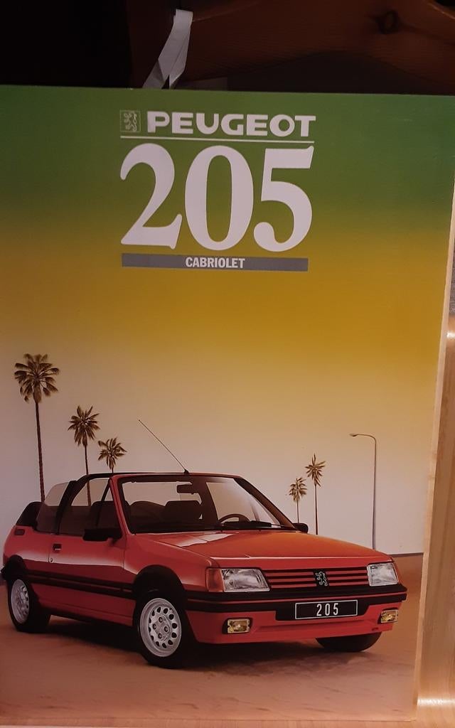 PEUGEOT 205 cabriolet brochure, Enlèvement ou Envoi, Neuf, Peugeot