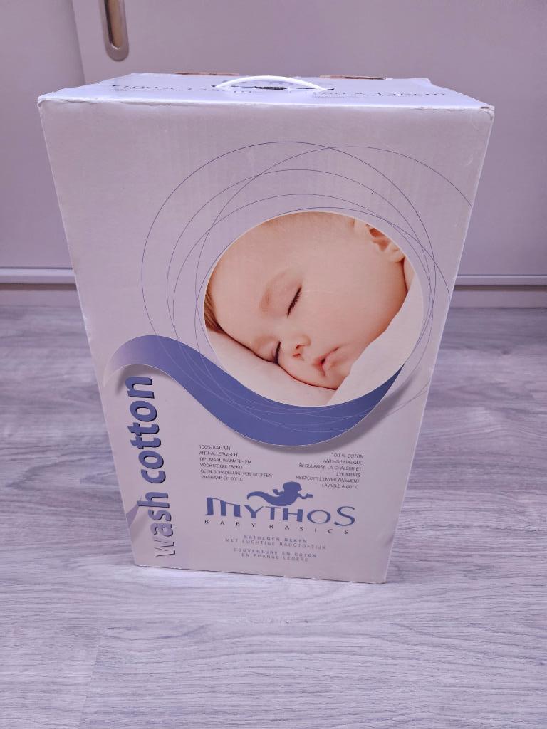 Mythos wash cotton donsdeken dekbed 100x135 cm, Kinderen en Baby's, Ophalen, Jongetje of Meisje, Wit, Deken of Dekbed