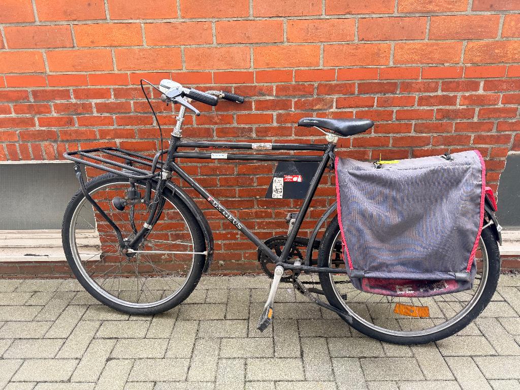 Stalen transportfiets met extra ballonbanden, 47 tot 51 cm, Ophalen, Gazelle, Jaren '60 of nieuwer