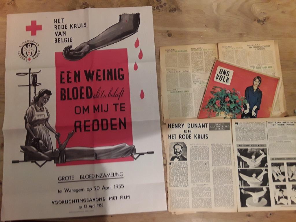 1 Print Affiche + 3 originele artikels jaren 1961 - 1962, Enlèvement ou Envoi