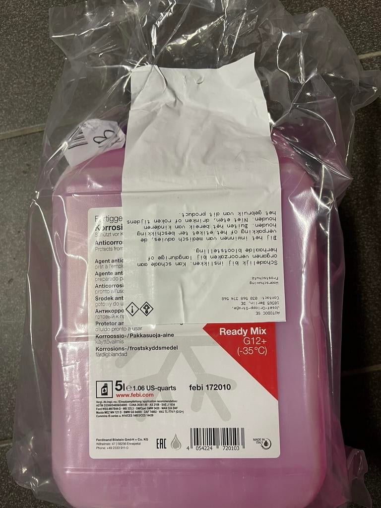 Koelvloeistof Febi G12++ -35C 5L, Ophalen of Verzenden, Nieuw