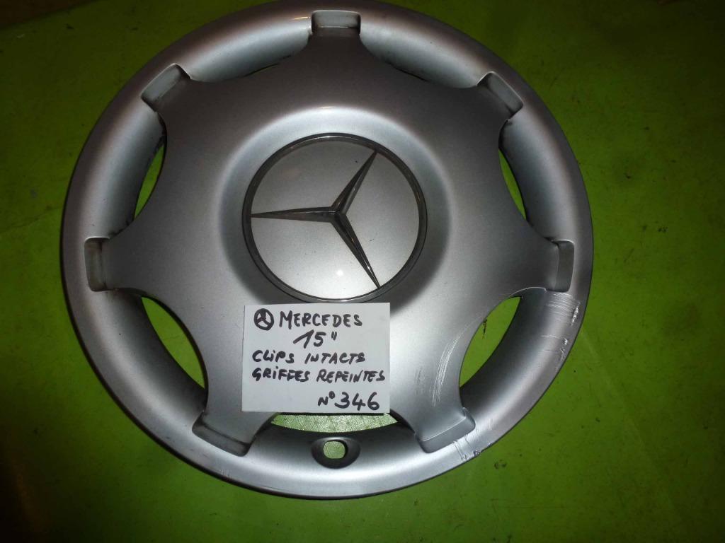enjoliveur Mercedes  15'' (n°346) -   1 pc, 15 pouces, Enlèvement ou Envoi, Utilisé, Jante(s)