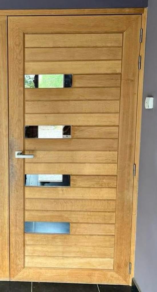 Porte intérieure en chêne massif au style moderne 90x198cm, Gebruikt